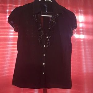 Gap size M short sleeve button up top